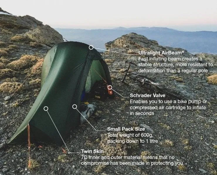 1 Person Tent - Hydrogen Air Tent - 0.60kg by F10