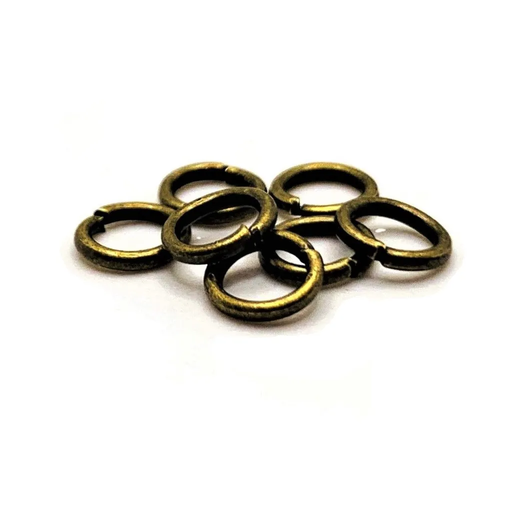 100, 500 or 1,000 Pieces: 6 mm Bronze Open Jump Rings, 18g