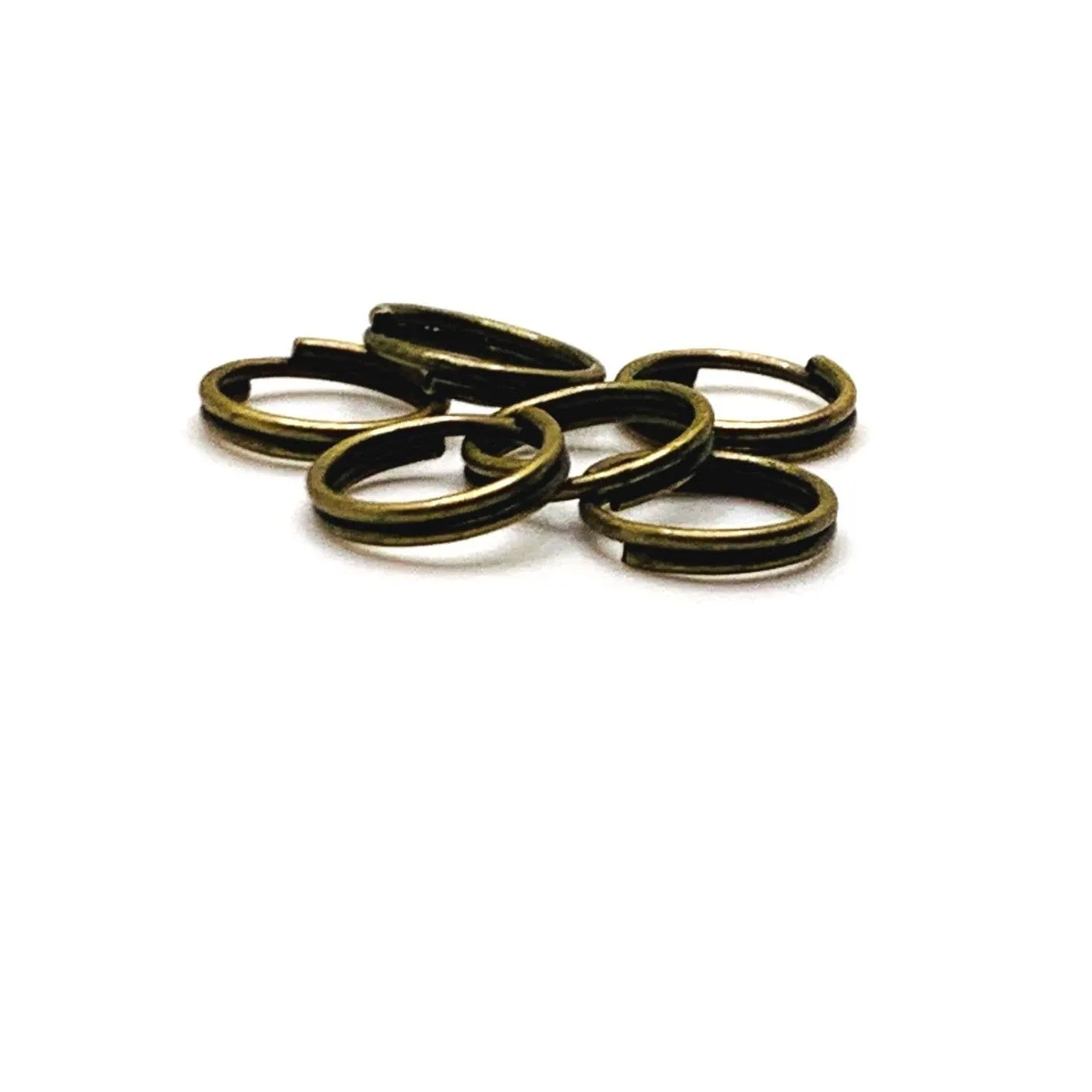 100 , 500 or 1,000 Pieces: 8 mm Bronze Split Double Jump Rings