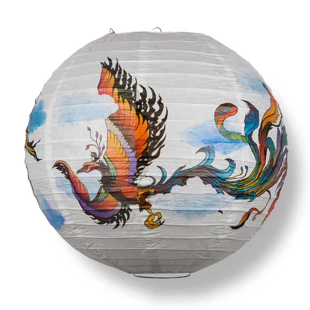 12 PACK | 14" Flying Phoenix Paper Lantern, Design by Esper