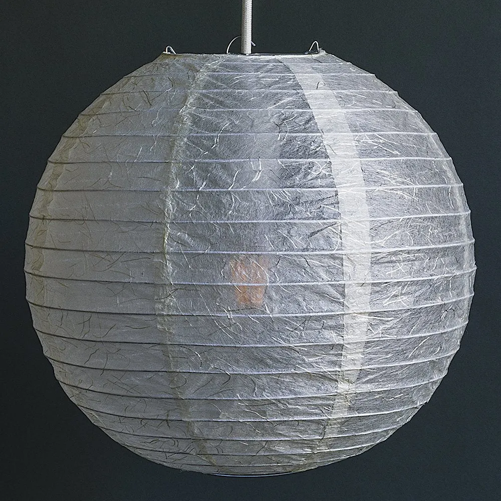 12" Cloud Phoenix Silken Japanese Kozo Unryu Fibrous Paper Lantern Shade, Hanging Decoration