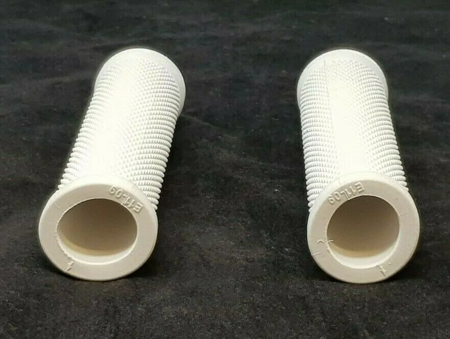 130mm Long Soft White Bike Handle Bar Grips 22.2mm For Mtb Fixie Hybrid Bikes