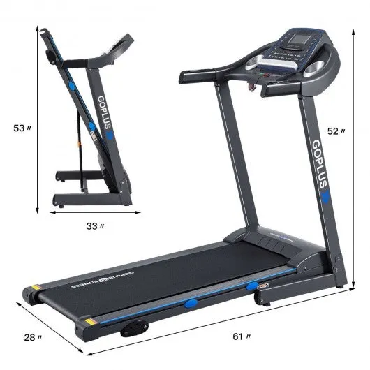 2.25HP Folding Treadmill Electric Motorized Power Running Fitness Machine