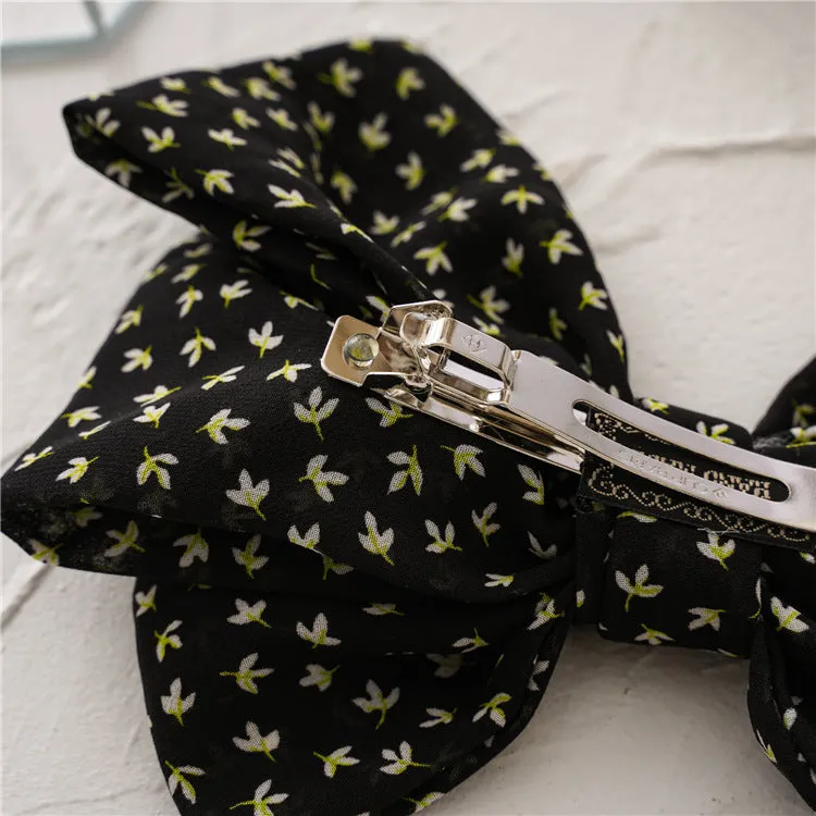 2PCs Elegant Bow Fabric Girl Hair Ring Hair Rope