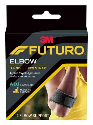 3M Futuro Elbow Support, Left or Right, Black, 1 Case of 24