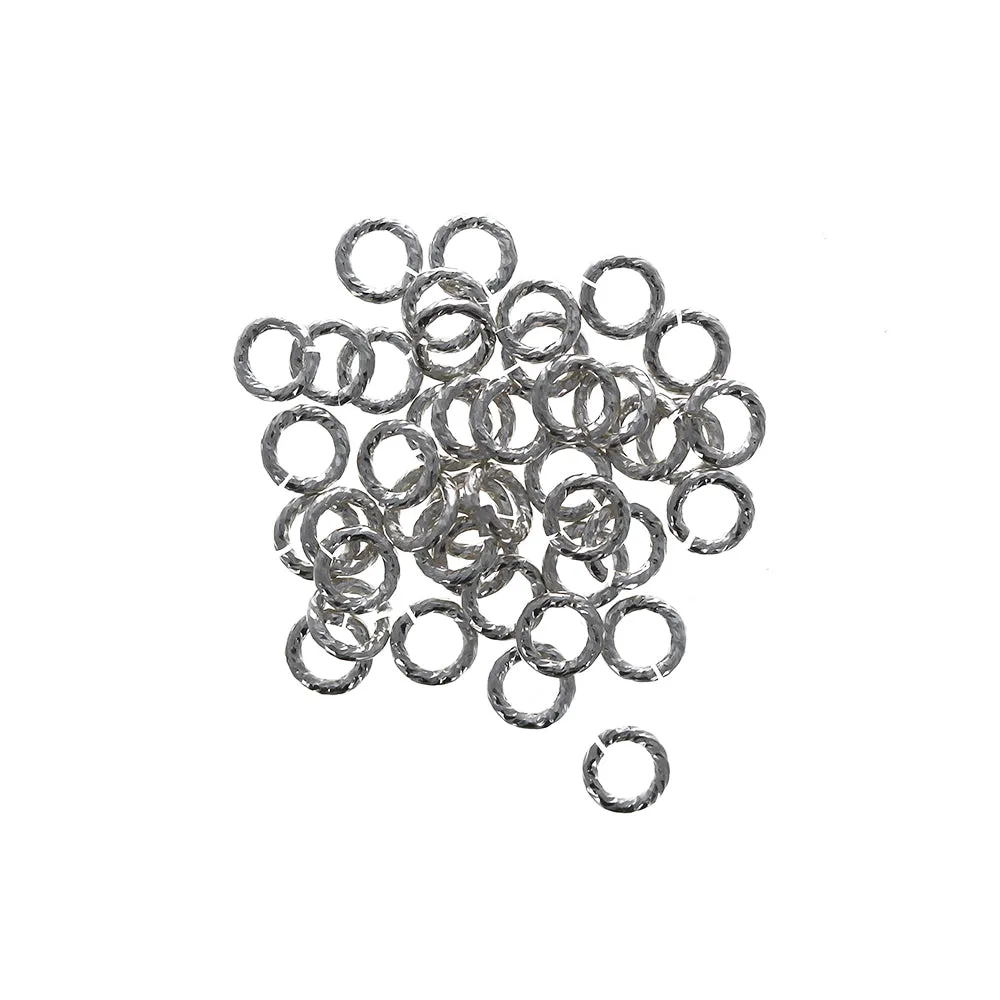 4mm 20gauge Sparkle Open Jump Rings