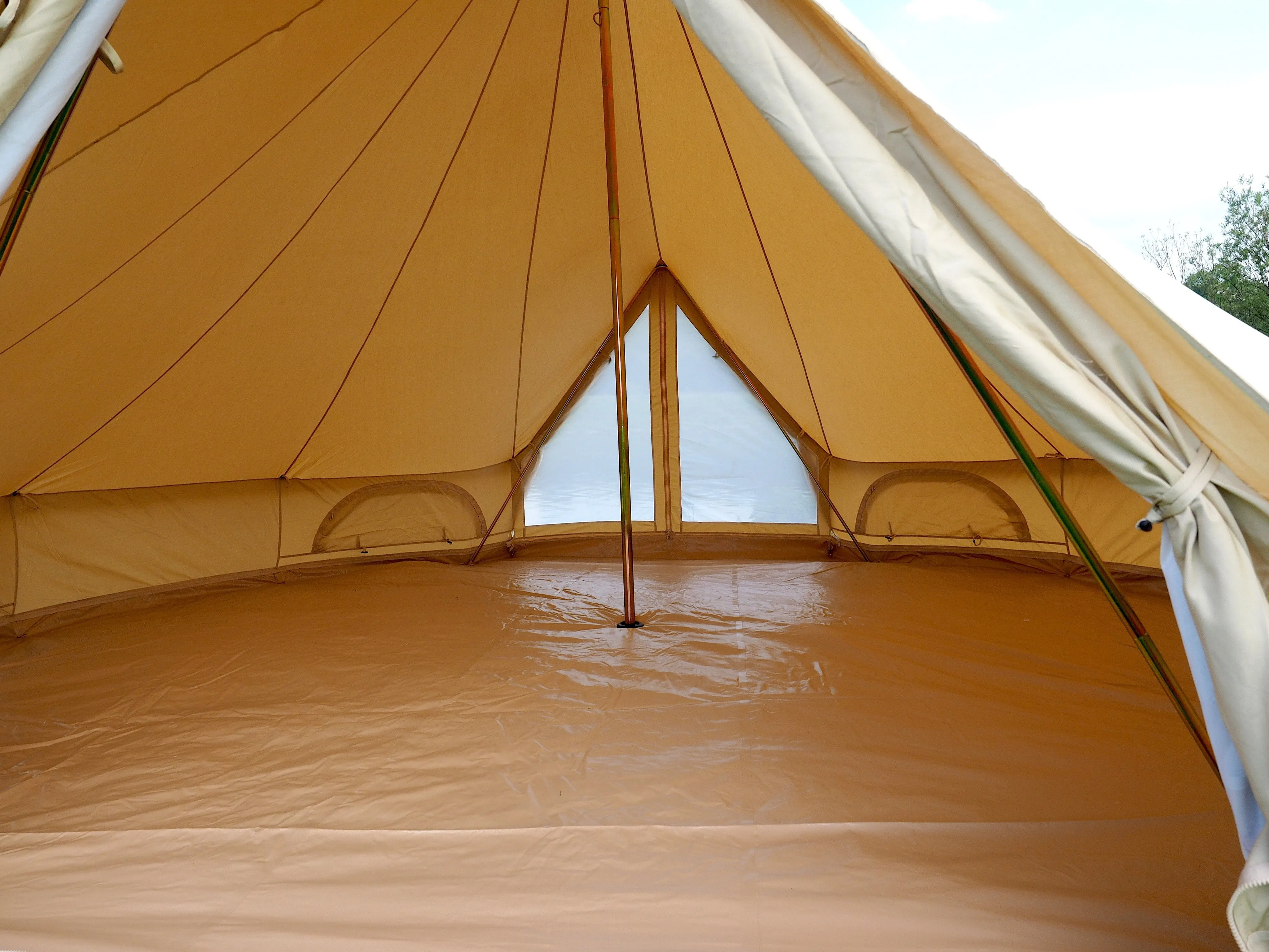 5m Bell Tent 285gsm 100% Natural Canvas | Twin Door