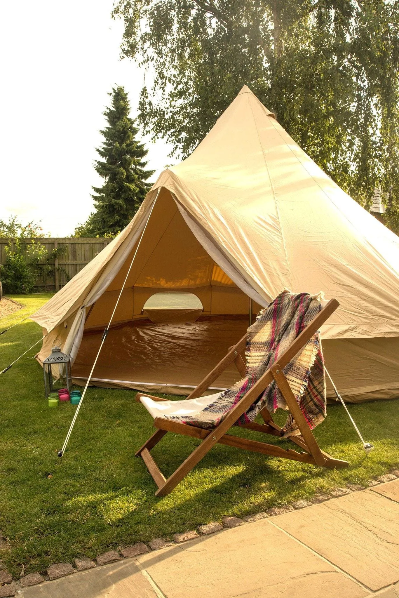 5m Bell Tent 'Pro' 360gsm 100% Proban© Flame Resistant Canvas