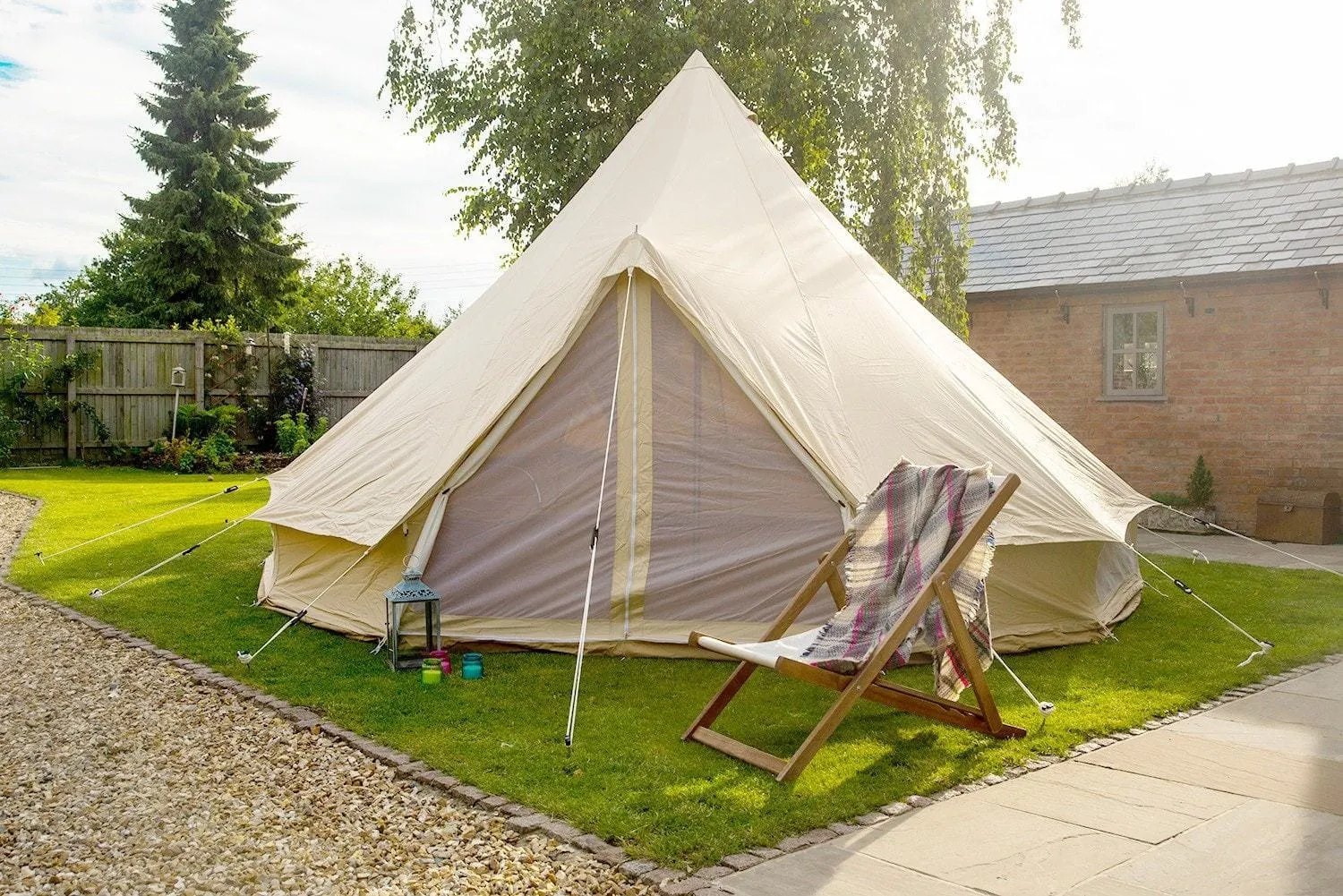 5m Bell Tent 'Pro' 360gsm 100% Proban© Flame Resistant Canvas