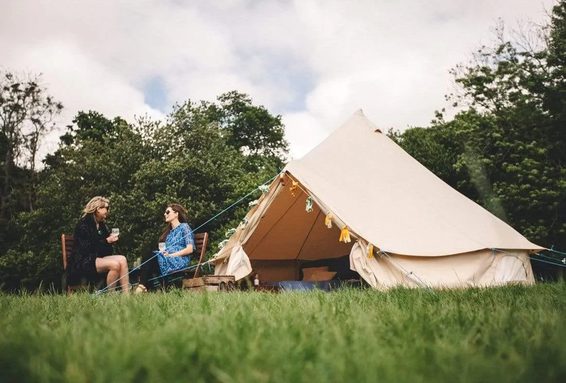 6m Bell Tent 285gsm 100% Natural Canvas