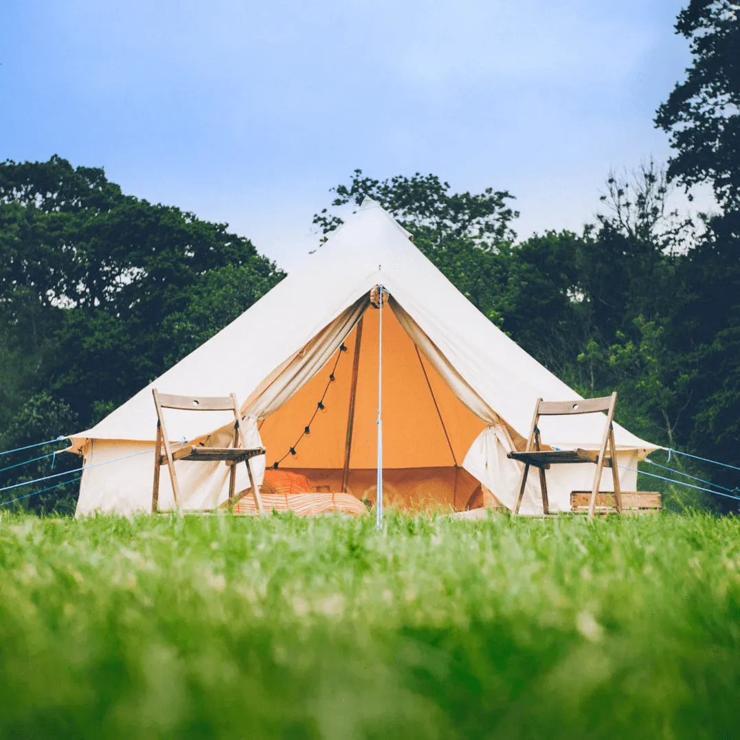 6m Bell Tent 285gsm 100% Natural Canvas