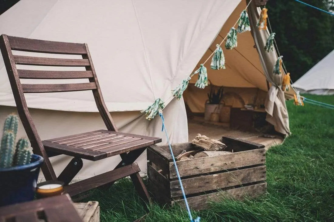 6m Bell Tent 285gsm 100% Natural Canvas