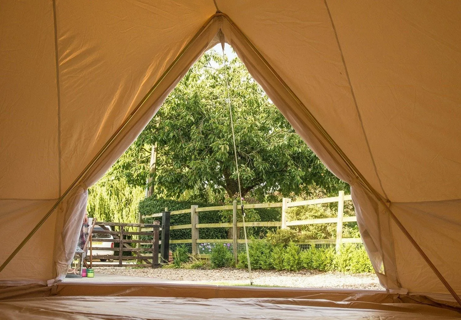 6m Bell Tent 285gsm 100% Natural Canvas