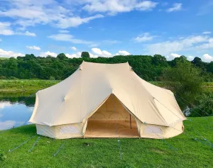 6m x 4m Emperor Tent 285gsm 100% Natural Canvas