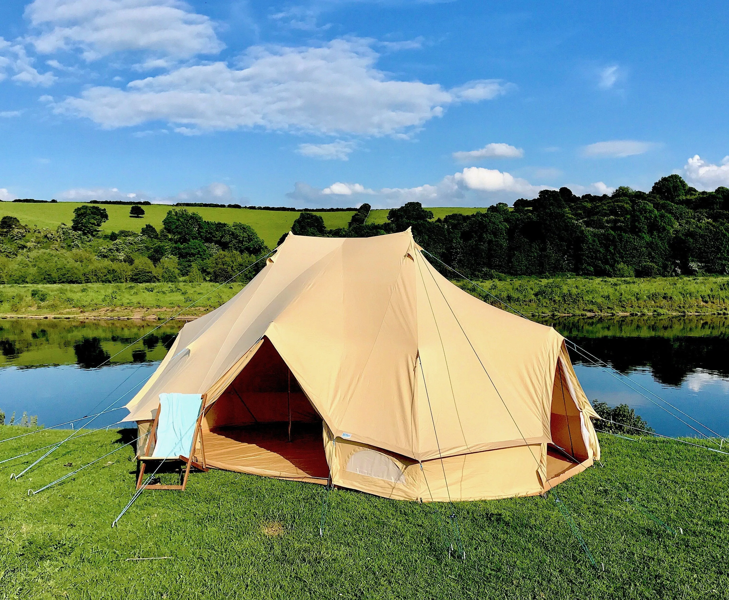 6m x 4m Emperor Tent 285gsm 100% Natural Canvas