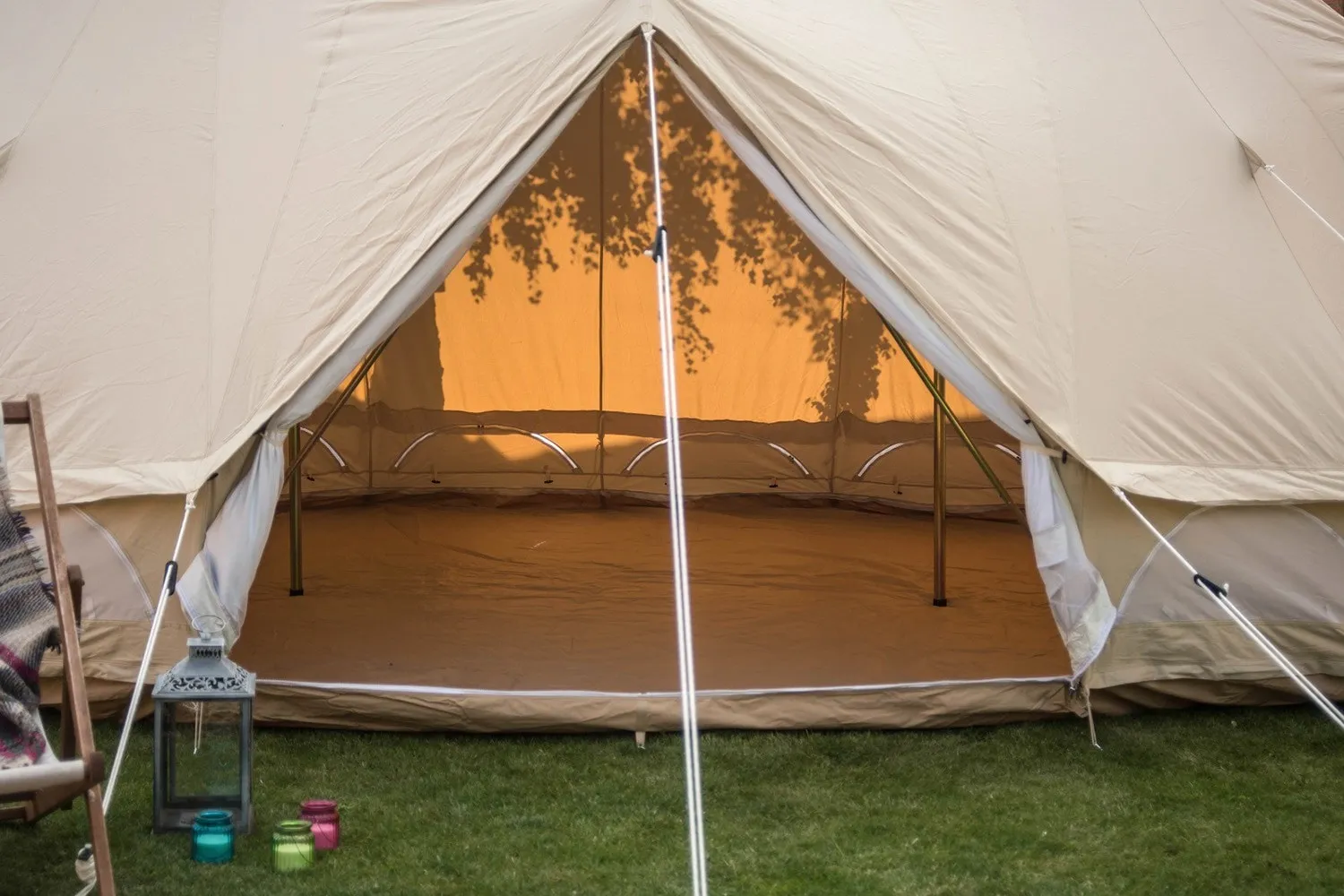 6m x 4m Emperor Tent 285gsm 100% Natural Canvas