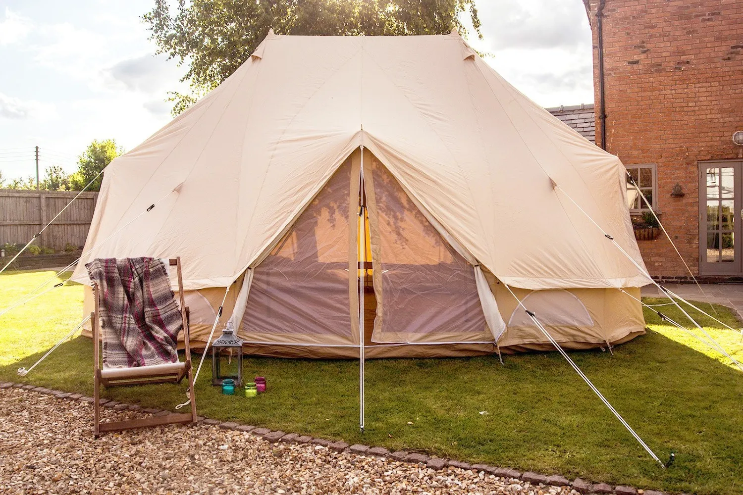 6m x 4m Emperor Tent 285gsm 100% Natural Canvas