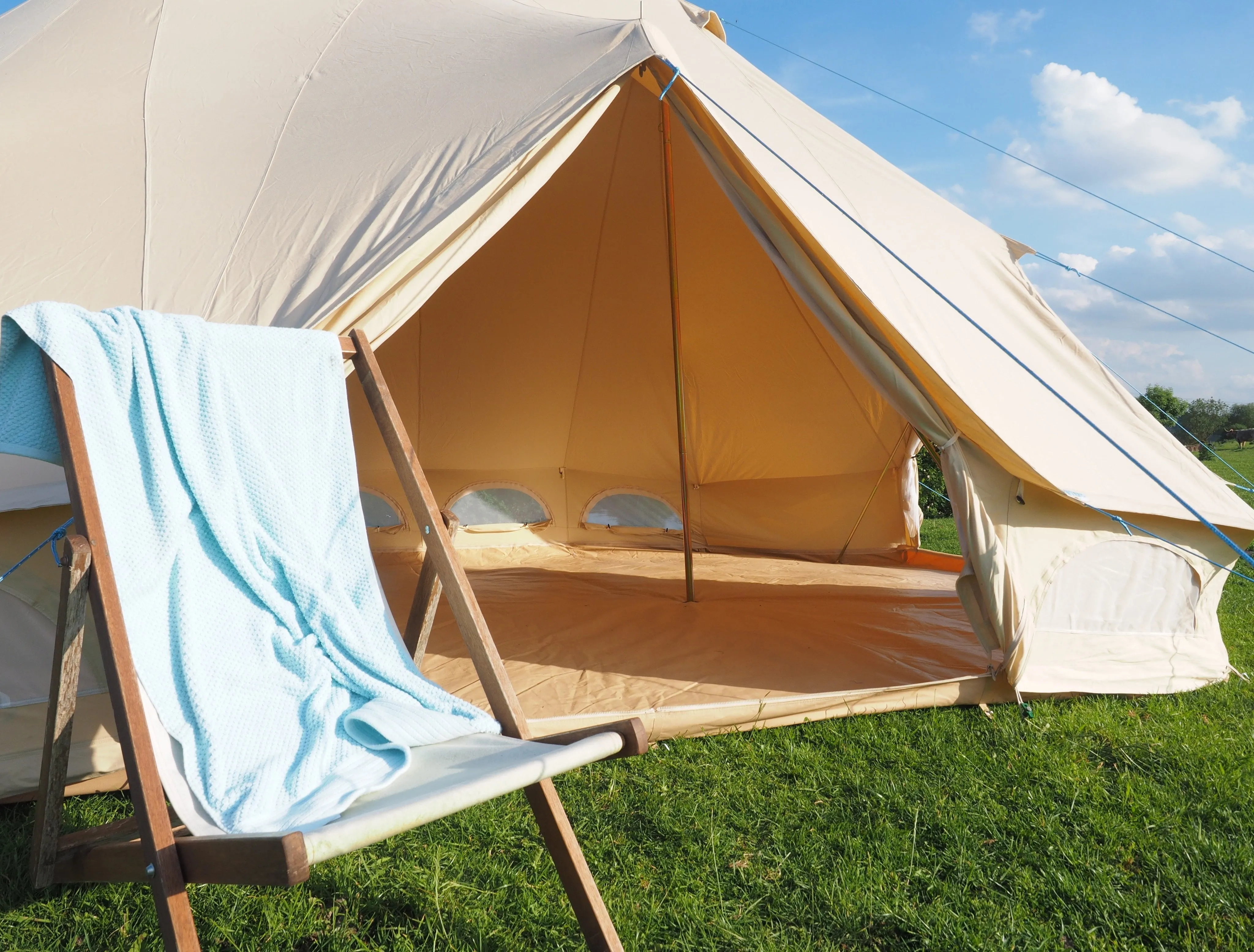 6m x 4m Emperor Tent 285gsm 100% Natural Canvas