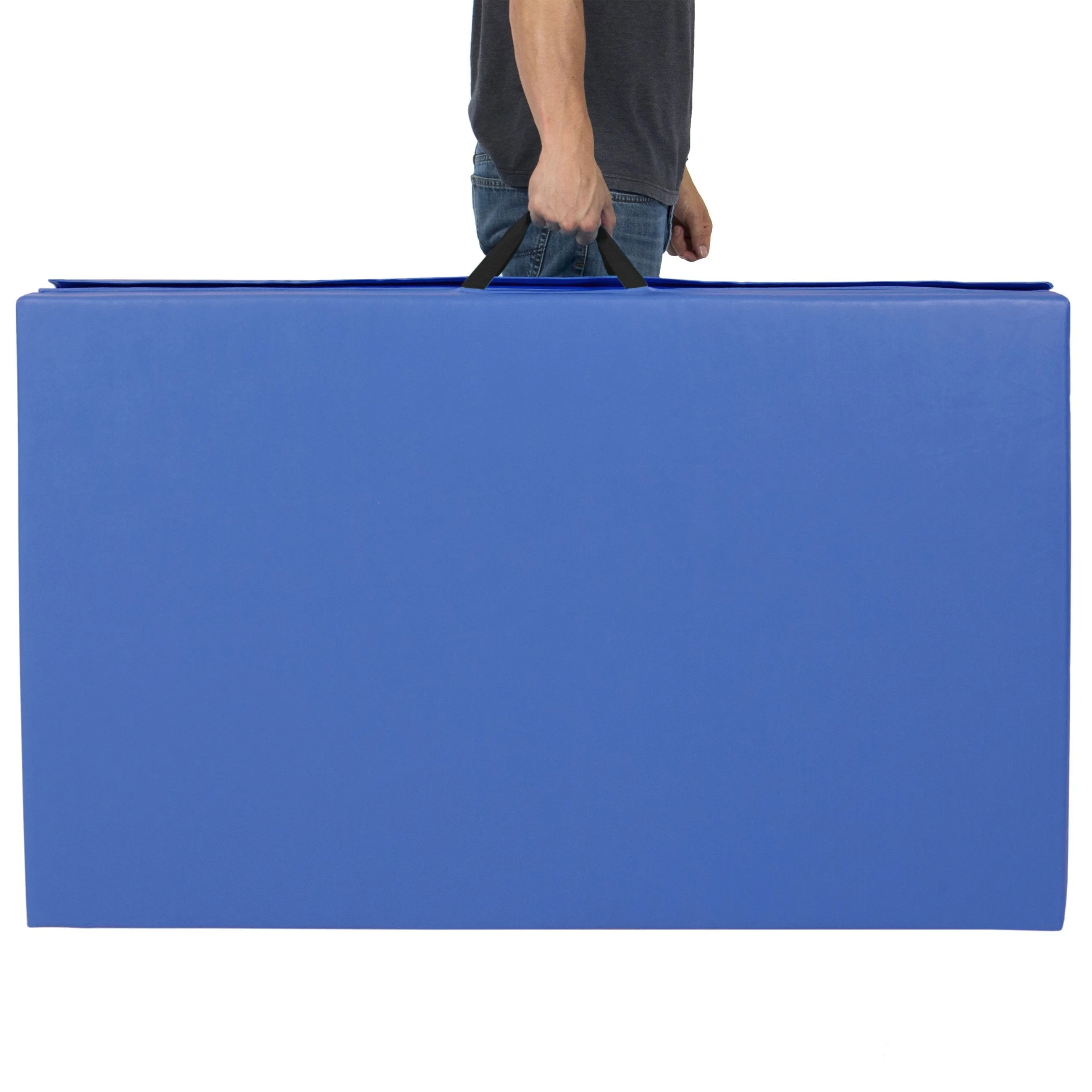 8ft 4-Panel Folding Foam Gym Exercise Floor Mat w/ Carrying Handles