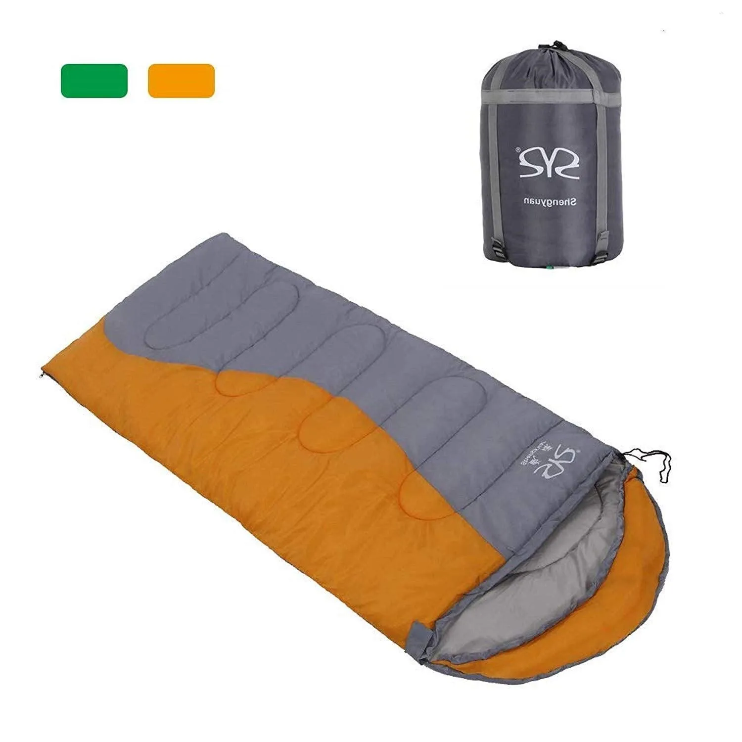 Adult 3 Season Outdoor Envelope Sleeping Bag Lightweight Portable for Camping