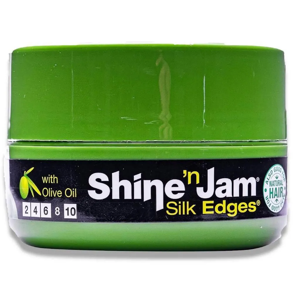 Ampro - Shine-n-Jam Edges, Provides Firm Hold with Non-Greasy Shine - 2.25 Oz - 12 Pack