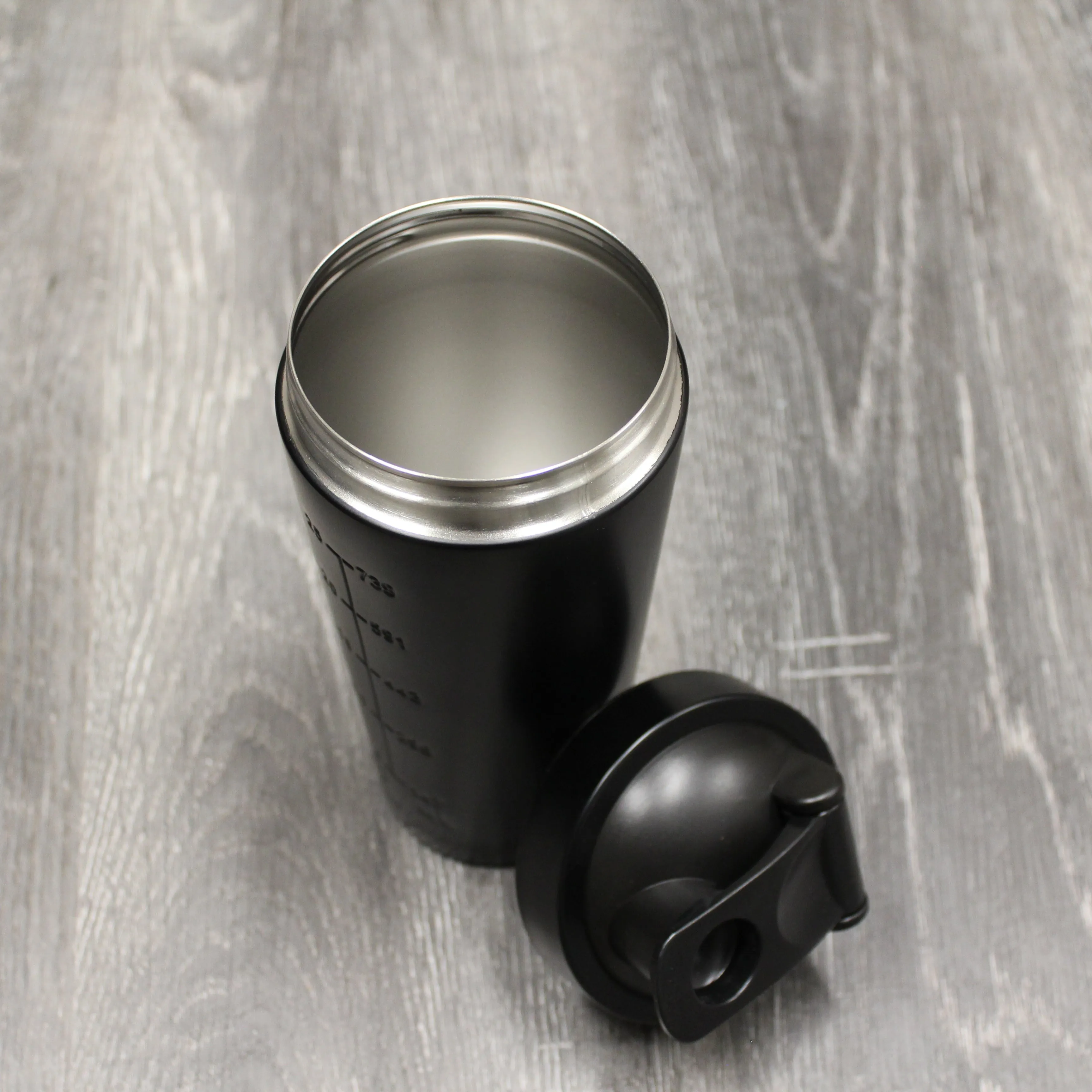 AmStaff Fitness Stainless Steel Shaker Bottle - Black