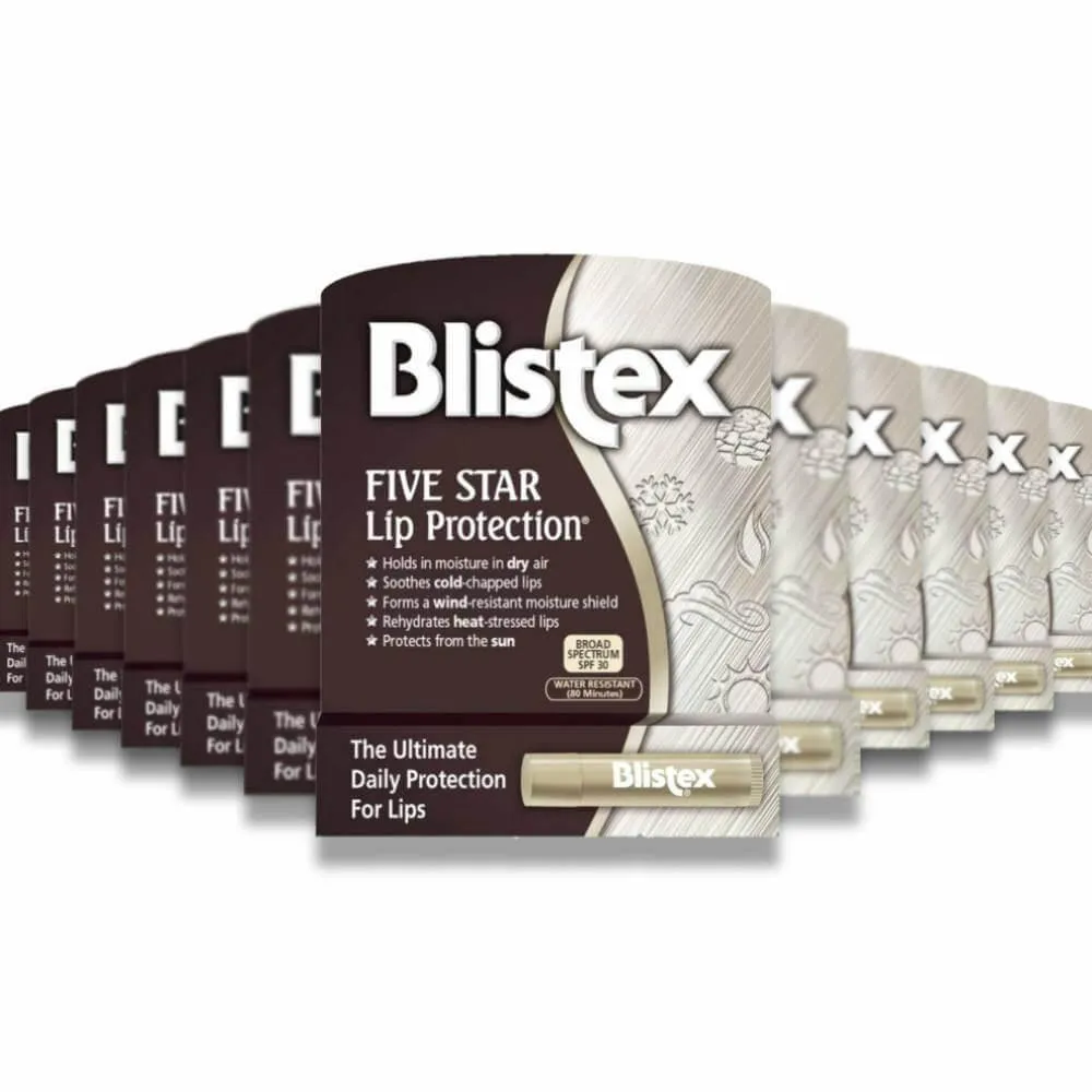 Blistex - Five Star Lip Protection SPF 30, 2 Pack  - 0.15 Oz - 24 Pack