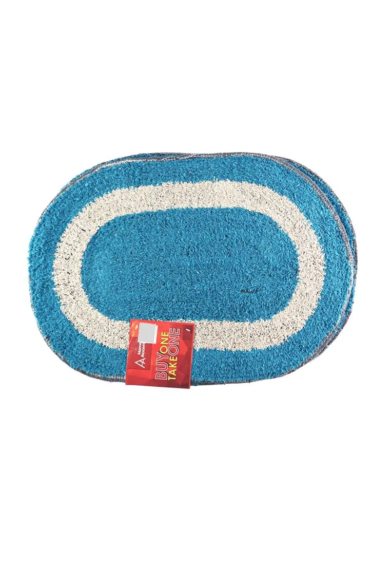 Buy 1 Take 1 Cotton Oval Bath Mat - 40 x 60cm (8009)