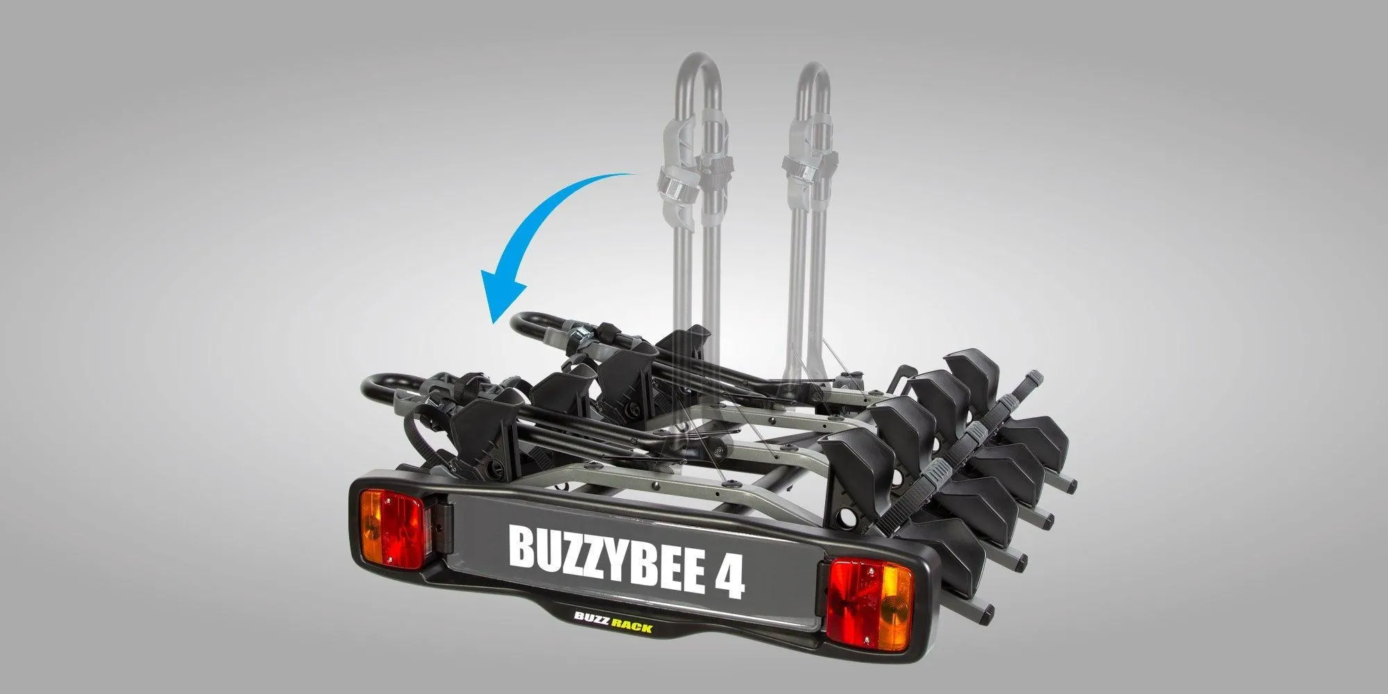 Buzzybee 4 Platform 4 Bikes Carrier V2 - Towball Mount