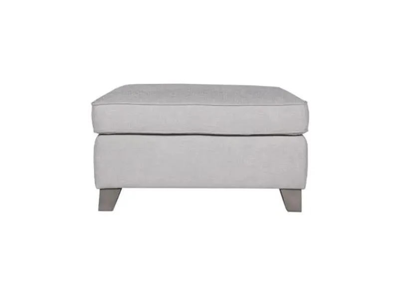 Cantrell Grey Ottoman Stool