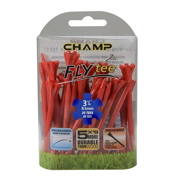 Champ Fly Tees 3.25" Plastic Golf Tees