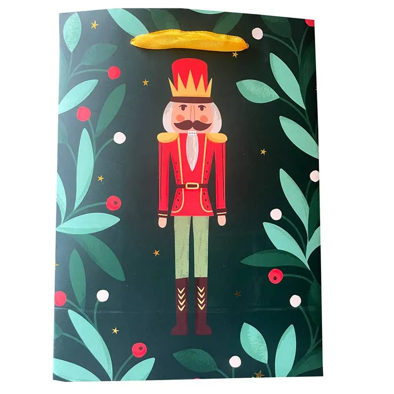 Christmas Holidays Nutcracker Gift Bag - Medium