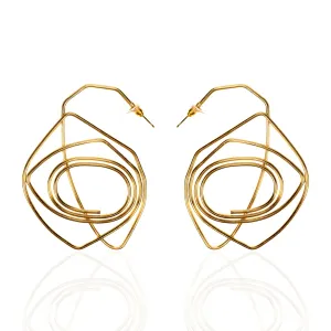 Cici Spiral Hoops - Gold