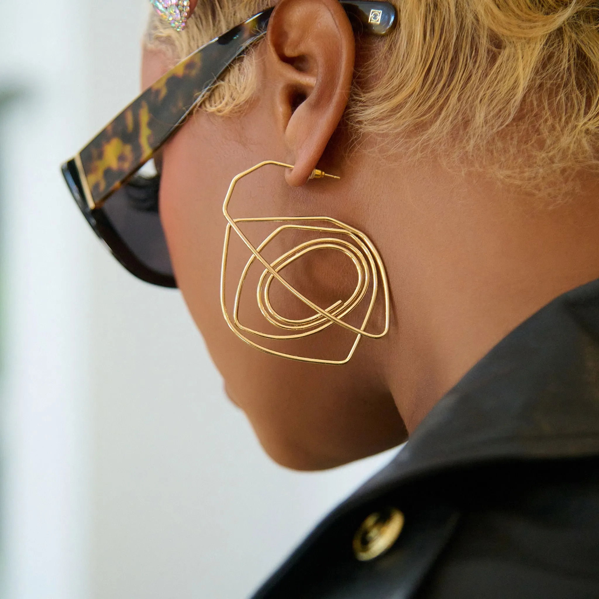 Cici Spiral Hoops - Gold