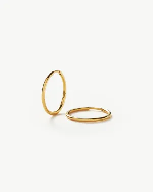 Classic Small Hoop Earrings | 18ct Gold Plated