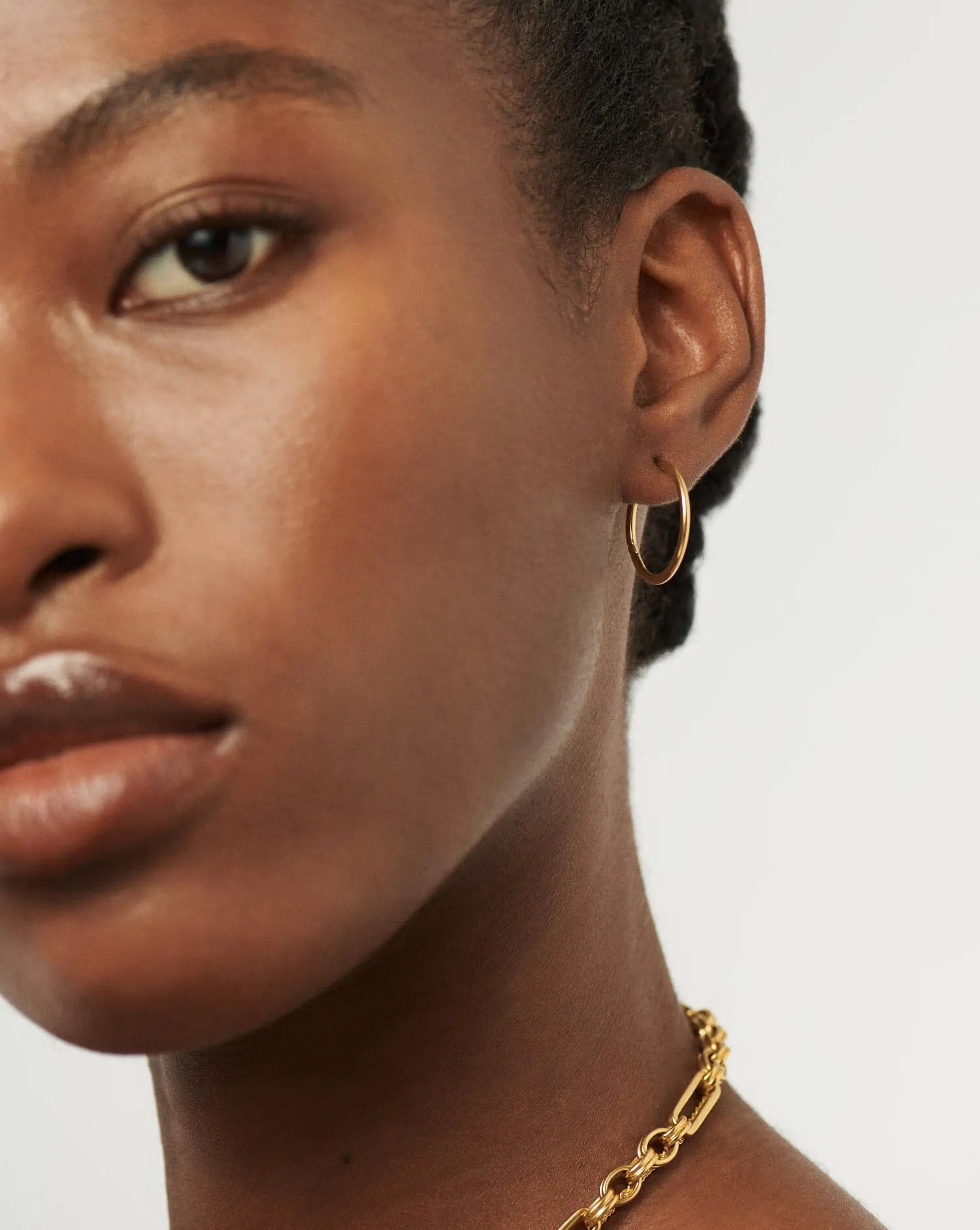 Classic Small Hoop Earrings | 18ct Gold Plated