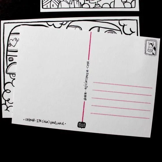 Colour-In(dia) Postcards, Set of 4