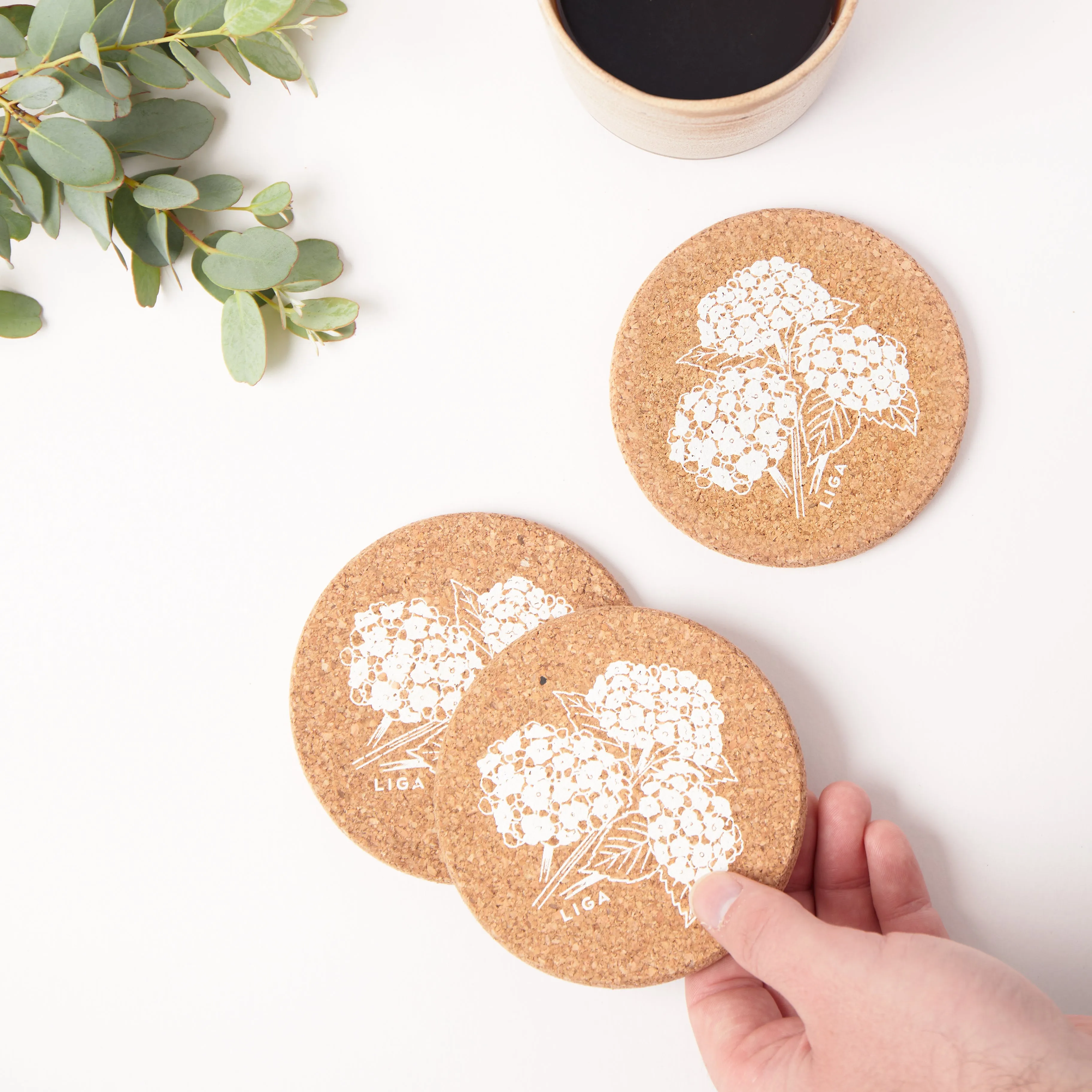 Cork Mats | Hydrangea