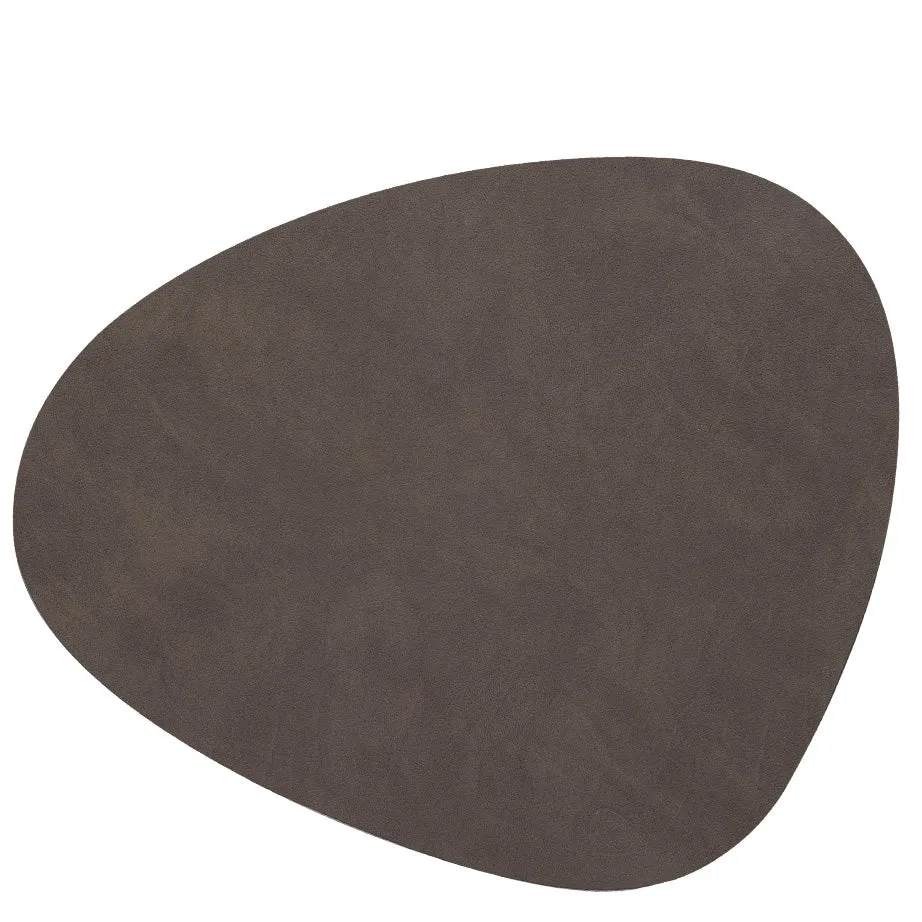 Curve Nupo Leather Table Mats | Earth Tones