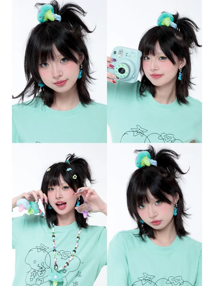 Cute Girls Japanese Accessories Mushroom Hair Bands/Hangings【s0000006563】