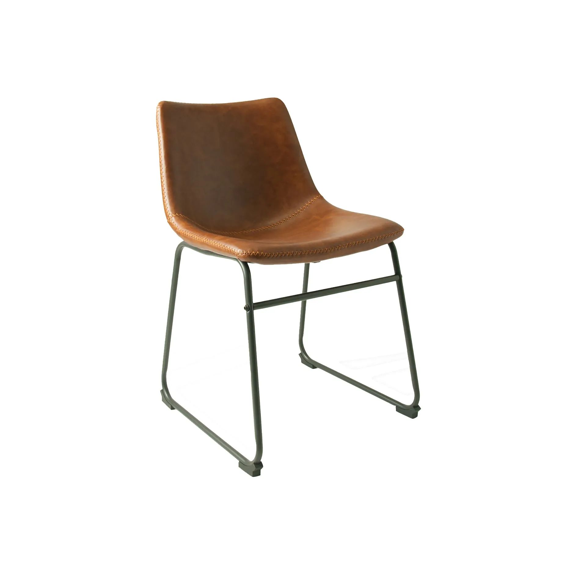 Dexter Tan Brown Set of Two Dining Chairs