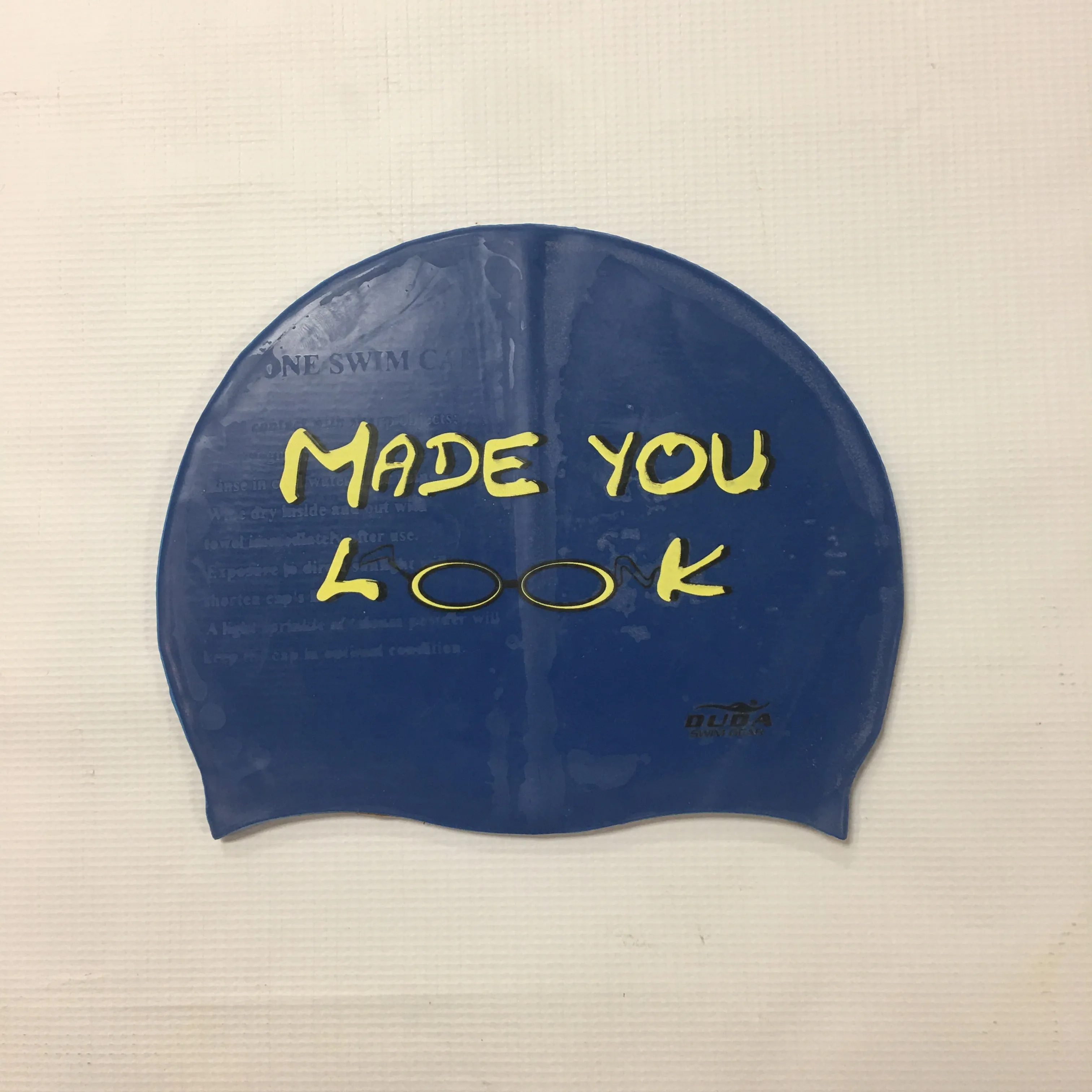 Duda "Made You Look" Swim Cap