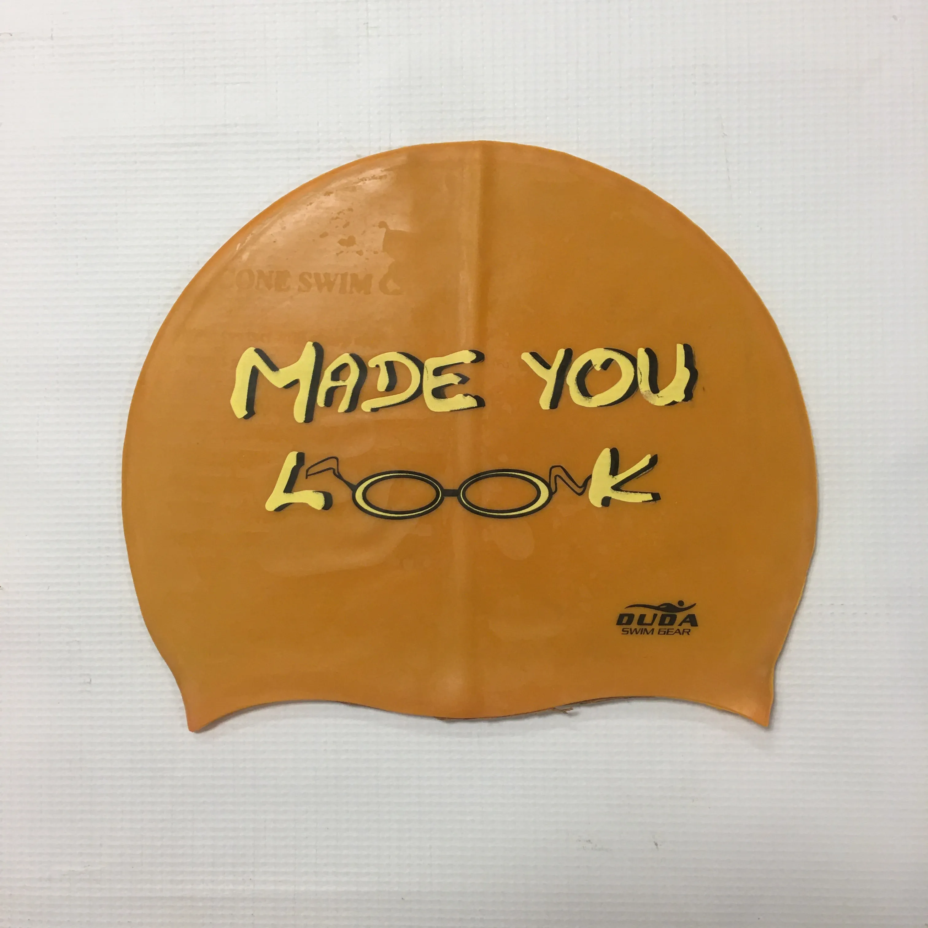 Duda "Made You Look" Swim Cap