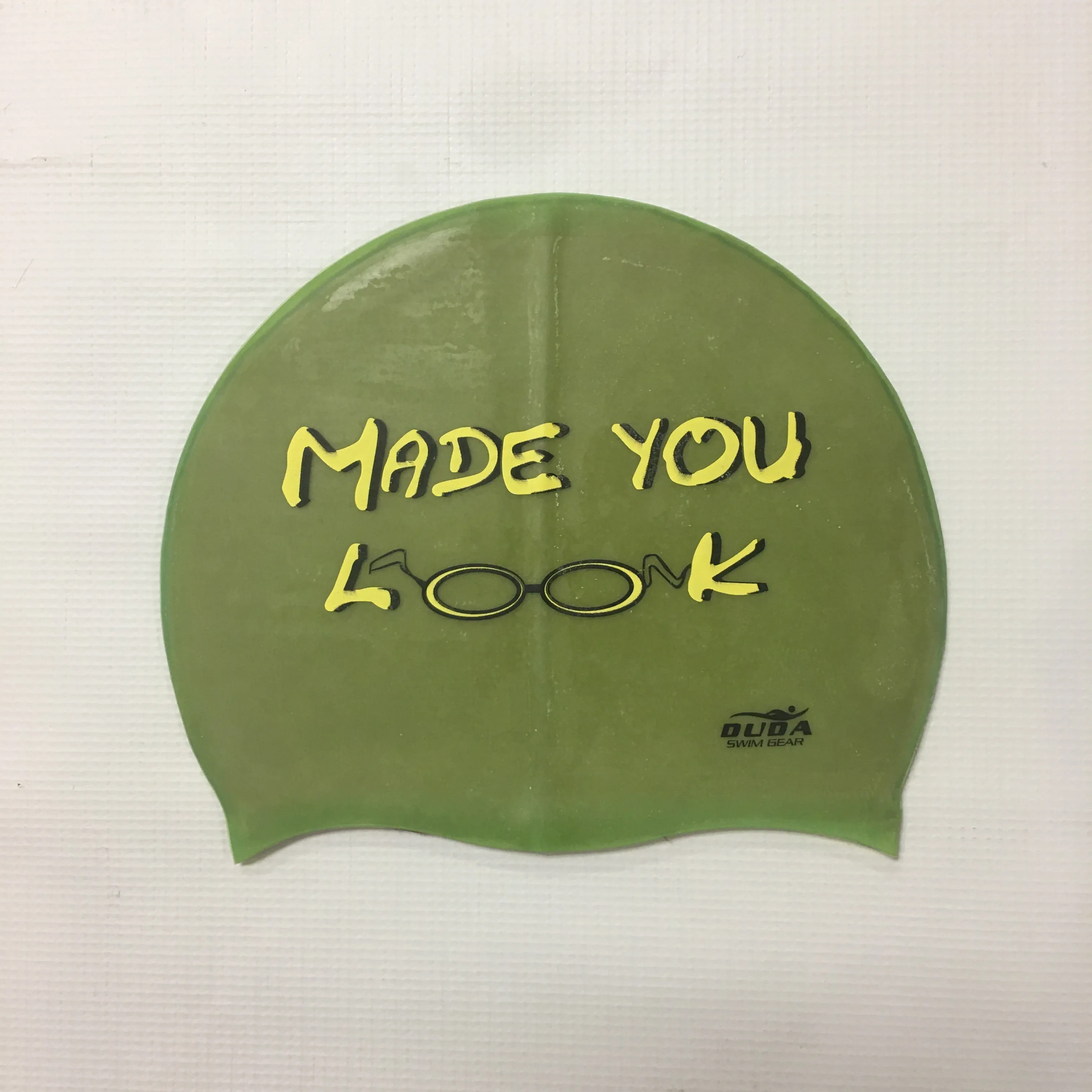 Duda "Made You Look" Swim Cap