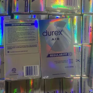 Lot of 50 Durex Air Mix Condoms - Regular and Wide Fit Assortment