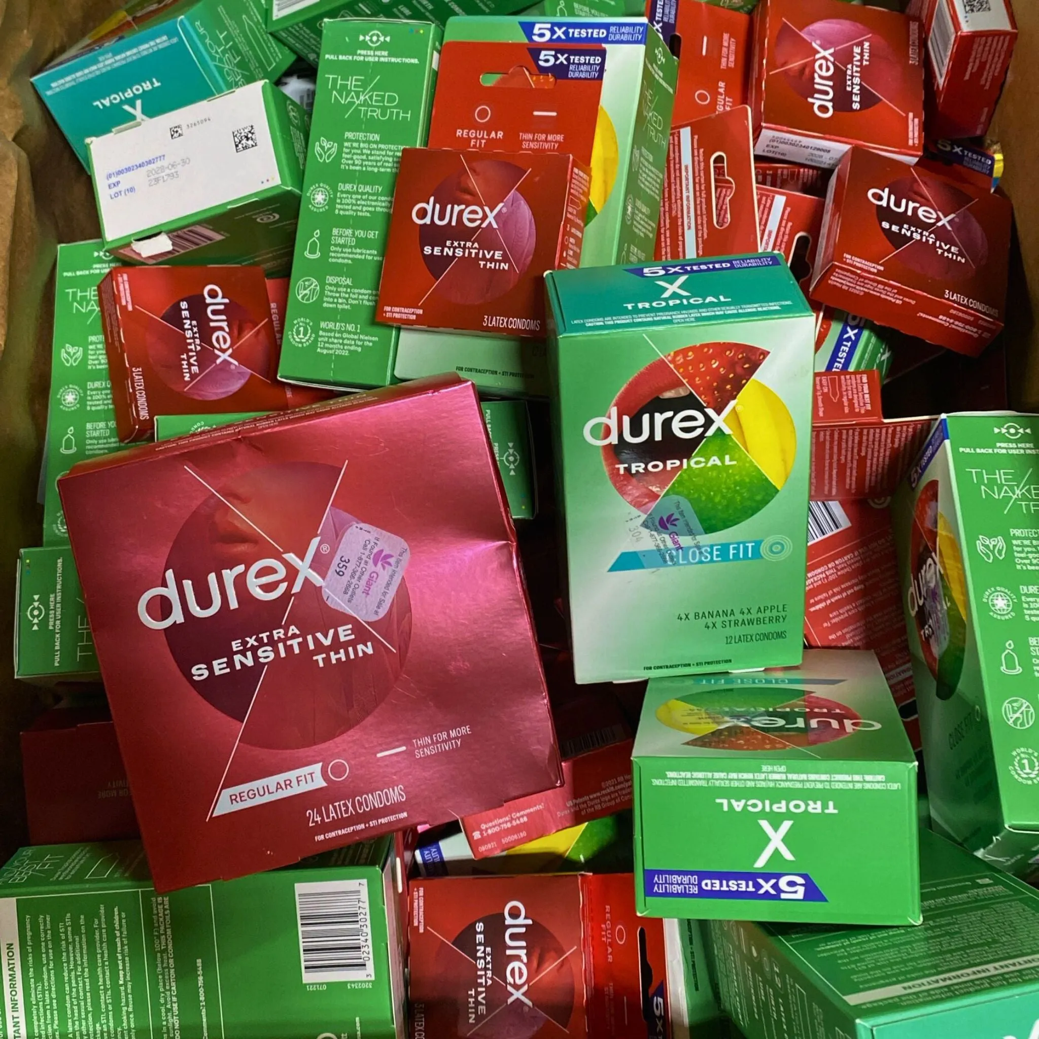 Durex Assorted Mix (50 Pcs Lot)