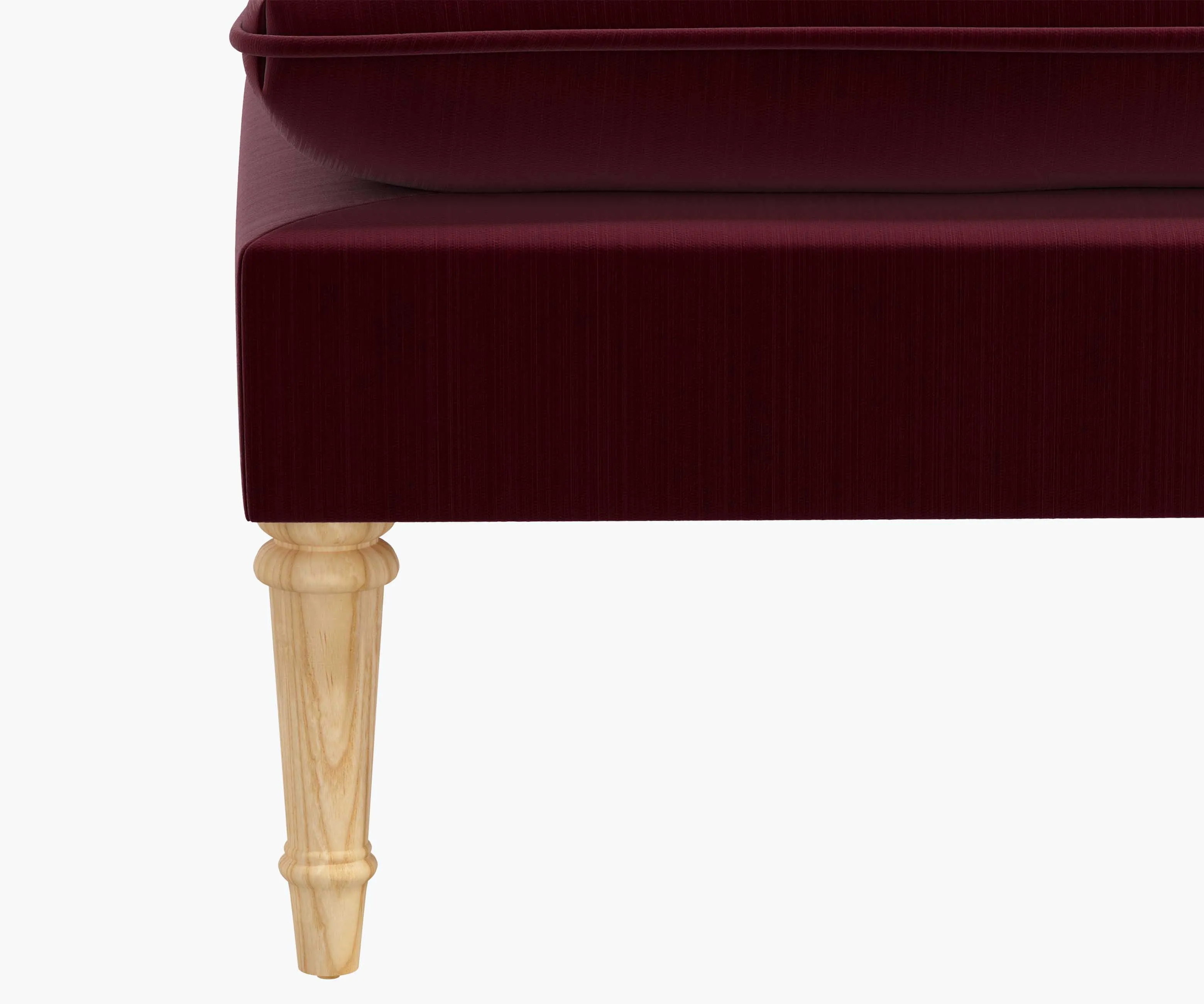 Flora Bench - Plum Velvet