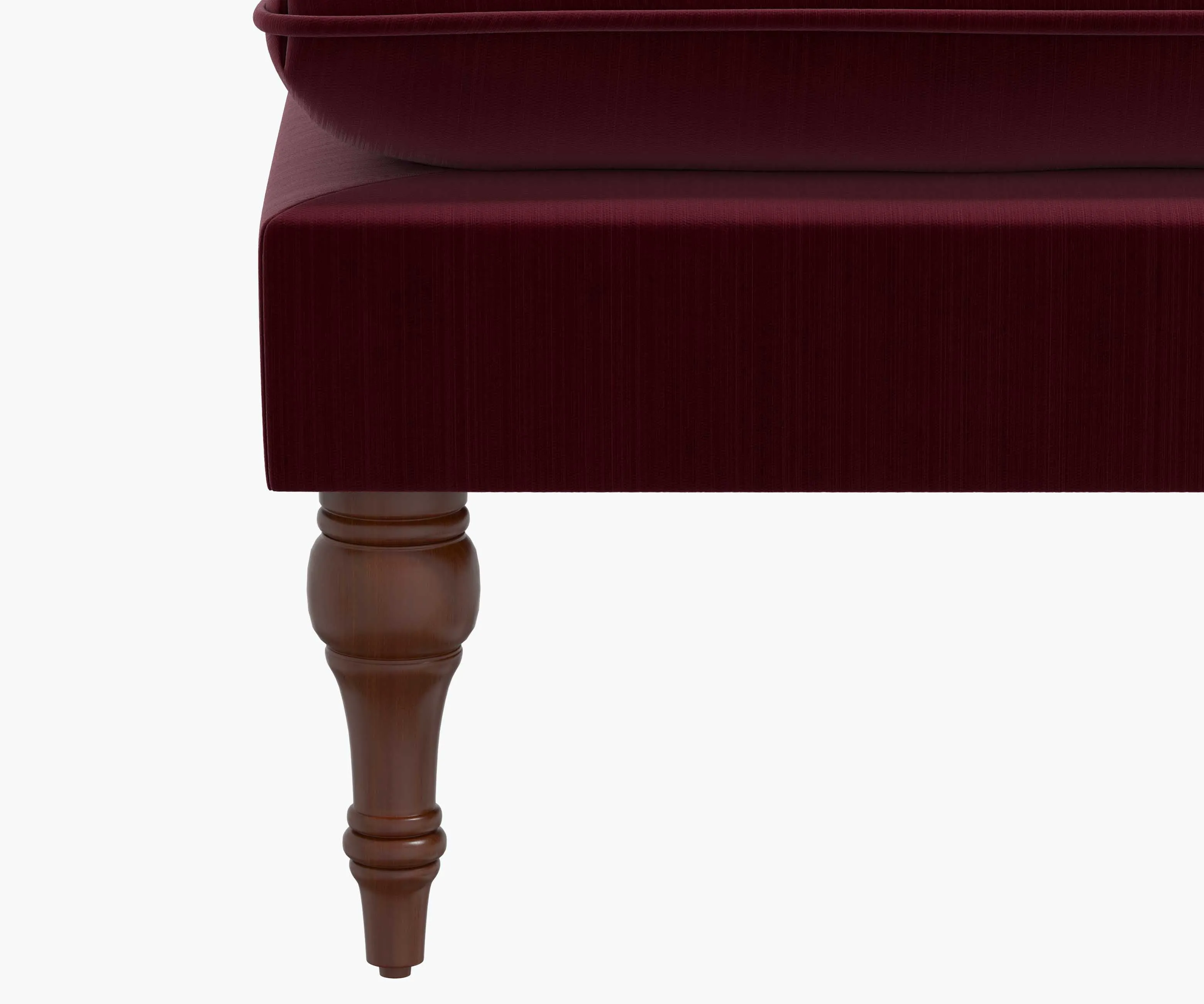 Flora Bench - Plum Velvet