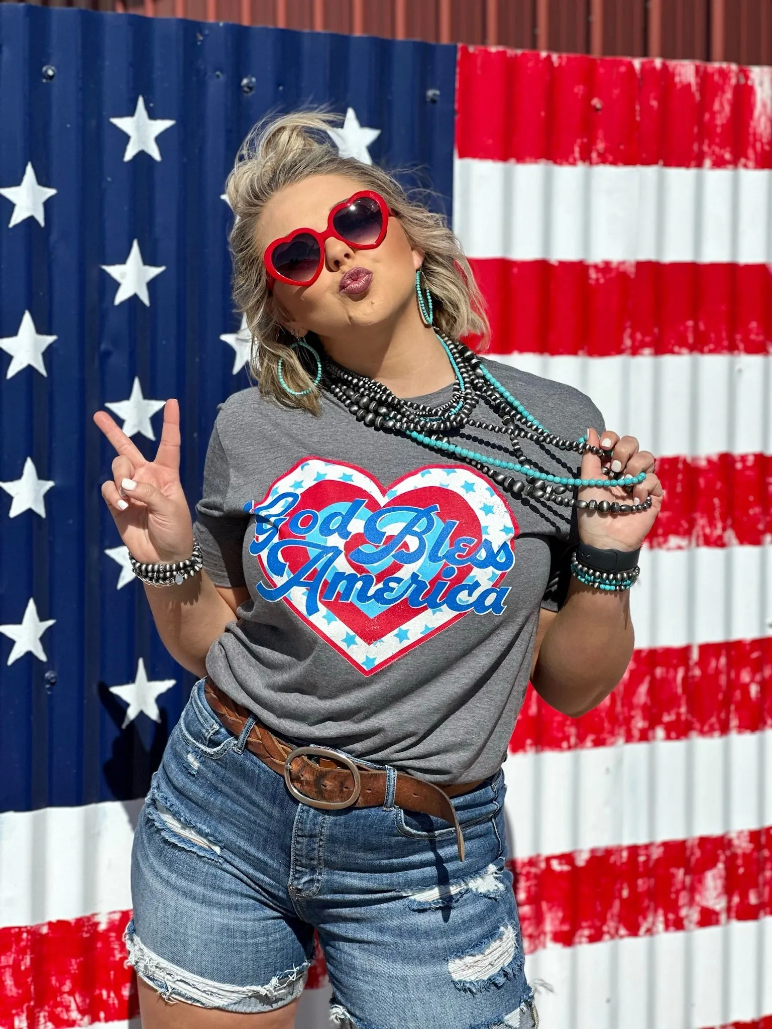 God Bless America Graphic Tee by Texas True Threads