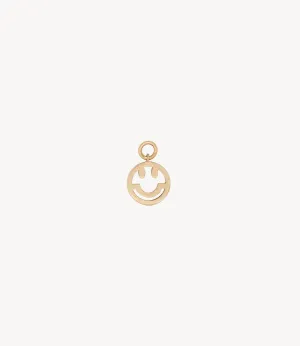 Gold Happy Earring Charm